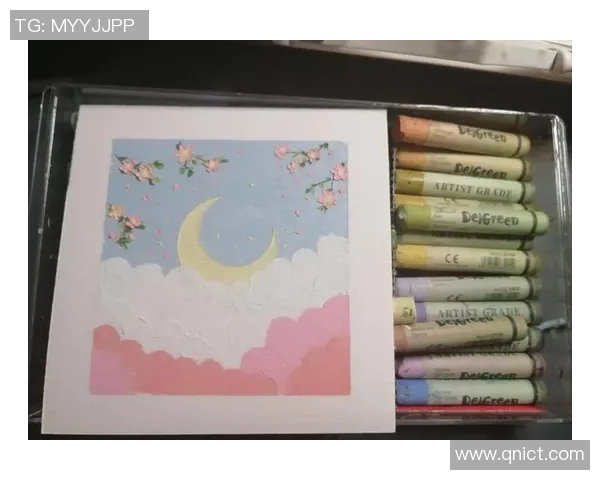 创意油画棒绘制生日篮球四宫格艺术作品的乐趣与分享
